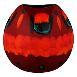 Poole Pottery Volcano Purse Vase, H26cm